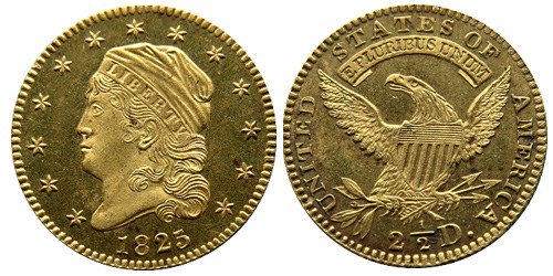 United States 1925 Liberty Head $2.50 quarter eagle Proof gold coin