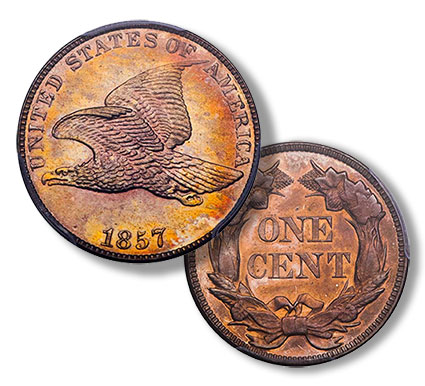 1857 Flying Eagle cent from Legend Rare Coin Auctions Regency XXI Sale