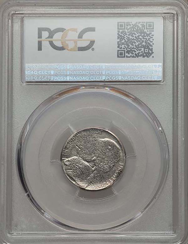 reverse, United States 2000-P Jefferson Nickel struck with two obverse dies in PCGS holder. Images courtesy Mike Byers and Mint Error News