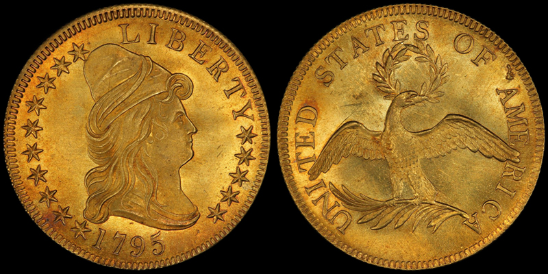 1795 $10.00, COURTESY OF PCGS COINFACTS